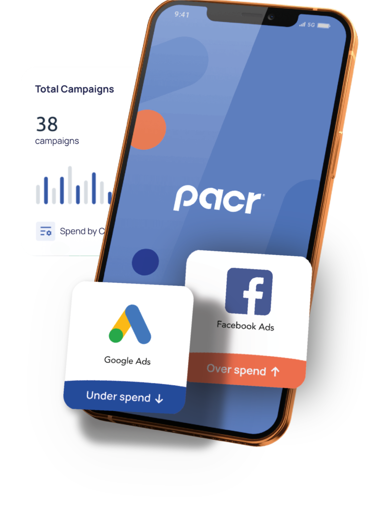 Pacr - Paid Media Spend Tracking mobile popping alerts